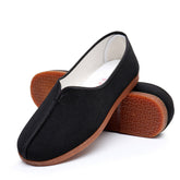 Zapatos de lona Tai Kung negros de alto rendimiento con suela de tendón para hombre